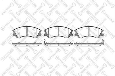 Колодки тормозные дисковые передние STELLOX 782032SX