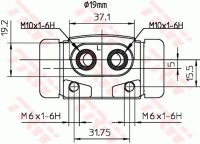 Цилиндр тормозной колесный TRW BWD292