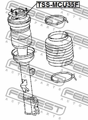 Опора амортизатора переднего FEBEST TSSMCU35F