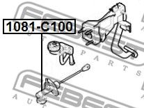 Цилиндр сцепления главный FEBEST 1081C100