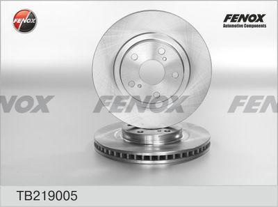 Диск тормозной передний вентилируемый FENOX TB219005