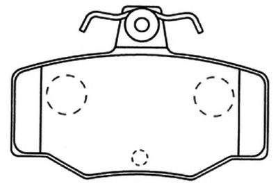 Колодки тормозные дисковые задние ALLIED NIPPON ADB0442