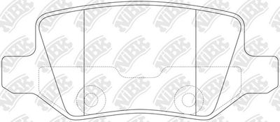 Колодки тормозные дисковые NIBK PN0214
