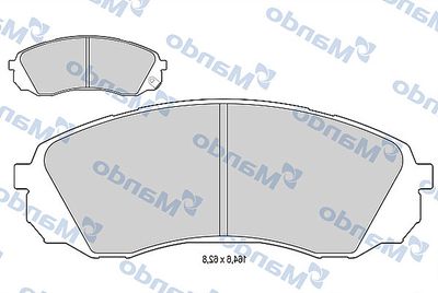 Колодки тормозные дисковые Mando MBF015589