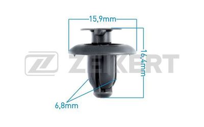 Клипса крепежная Zekkert BE1070