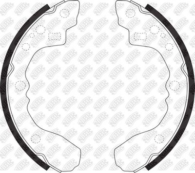 Колодки тормозные барабанные NIBK FN11161