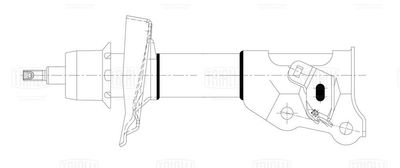 Стойка переднего амортизатора левая TRIALLI AG23150