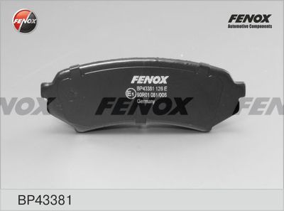 Колодки тормозные задние FENOX BP43381