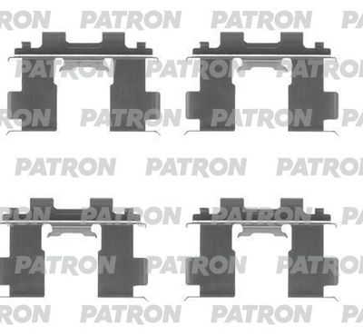 Комплект монтажный дисковых тормозных колодок PATRON PSRK1233
