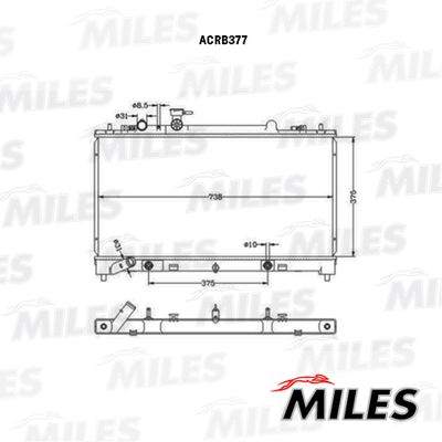 Радиатор Miles ACRB377