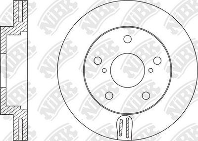 Диск тормозной NIBK RN1587