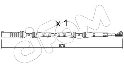 Датчик износа тормозных колодок TRUSTING SU278