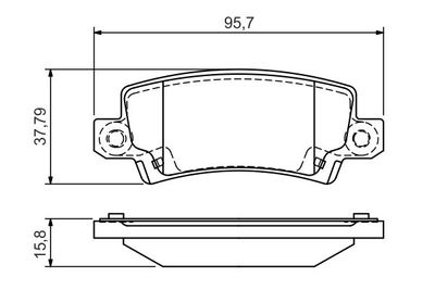 Колодки тормозные дисковые задние KOTL 3289KT