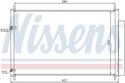 Радиатор кондиционера NISSENS 940037