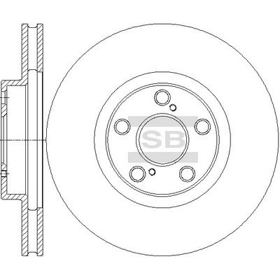 Диск тормозной передний SANGSIN SD4684