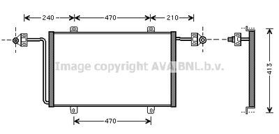 Радиатор кондиционера AVA RT5278