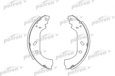 Колодки тормозные барабанные PATRON PSP535