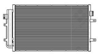 Радиатор кондиционера LUZAR LRAC1658