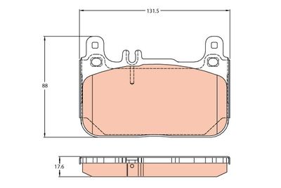 Колодки тормозные дисковые TRW GDB2118