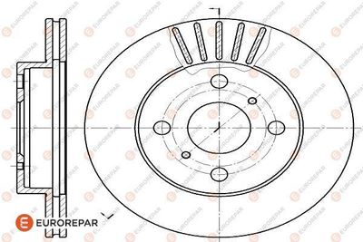 Диск тормозной EUROREPAR 1618878580