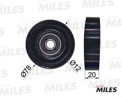 Ролик приводного ремня кондиционера Miles AG03028