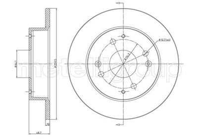 Диск тормозной METELLI 230361