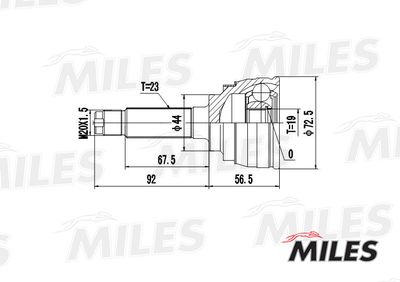 ШРУС наружный Miles GA20084