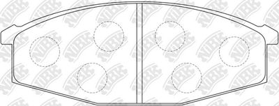 Колодки тормозные дисковые NIBK PN2132