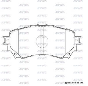 Колодки тормозные передние ADVICS SN188