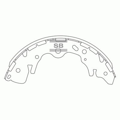 Колодки тормозные барабанные SANGSIN SA136