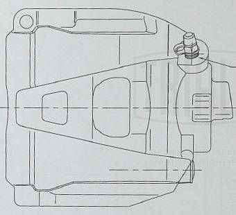 Суппорт тормозной передний левый TRIALLI CF182565