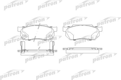 Колодки тормозные дисковые PATRON PBP300