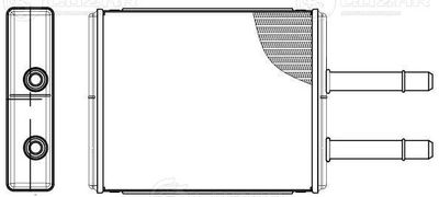 Радиатор отопителя LUZAR LRH2513