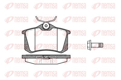 Колодки тормозные дисковые REMSA 026305
