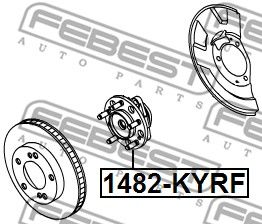 Ступица передняя FEBEST 1482KYRF