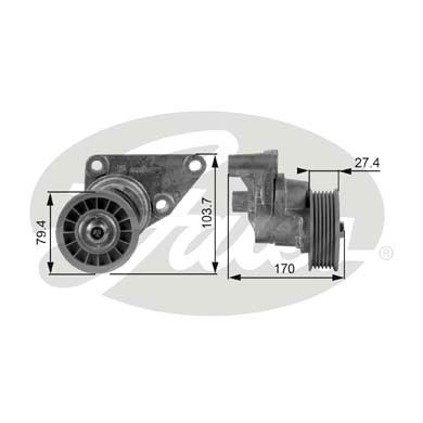 Ролик ремня приводного GATES T38158