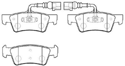 Колодки тормозные дисковые HSB HP9975