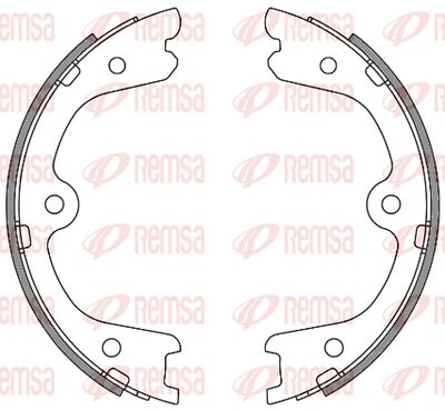 Колодки тормозные барабанные REMSA 426400