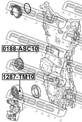 Ролик обводной FEBEST 0188ASC10
