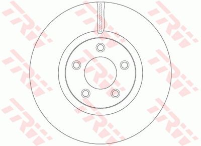 Диск тормозной TRW DF6490S