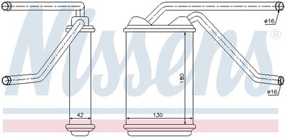 Радиатор отопителя NISSENS 76511
