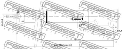 Амортизатор задний левый TOYOTA 4854080022