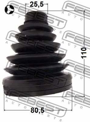 Пыльник ШРУС внутренний FEBEST 1015J300T