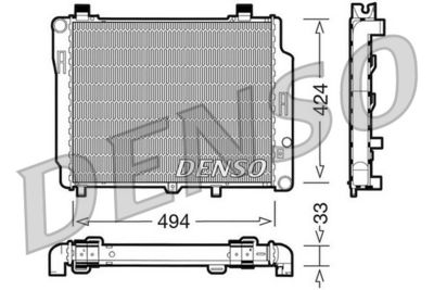 Радиатор охлаждения DENSO DRM17074