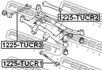 Тяга задняя поперечная FEBEST 1225TUCR2