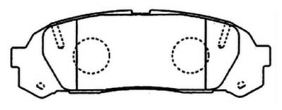 Колодки тормозные дисковые задние ALLIED NIPPON ADB0973