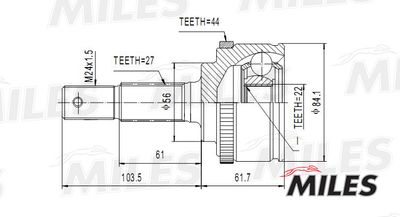 ШРУС наружный Miles GA20311