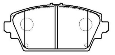 Колодки тормозные дисковые HSB HP9073