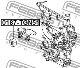 Ролик ремня приводного TOYOTA 1660375020