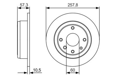 Диск тормозной BOSCH 0986479985